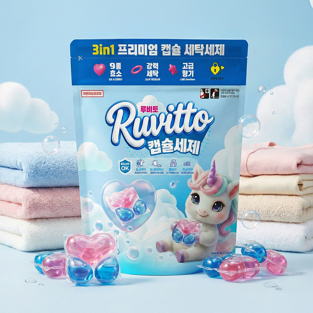 [루비토] 프리미엄 캡슐세탁세제12g